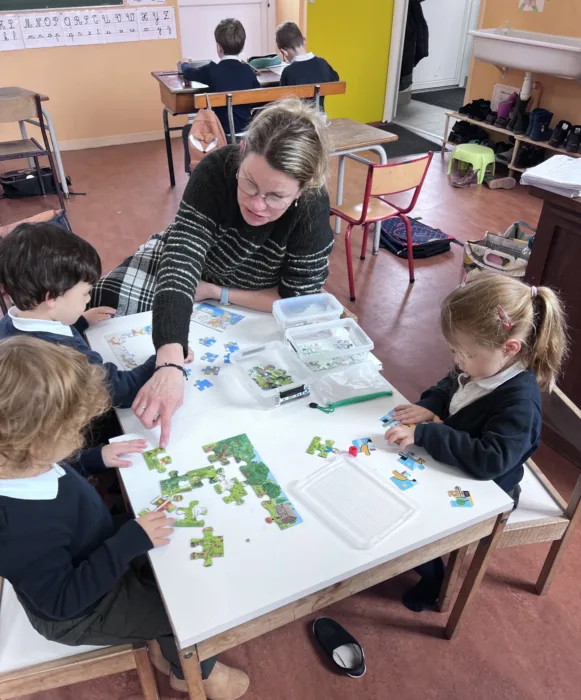petits effectifs à l'école privée de Bais