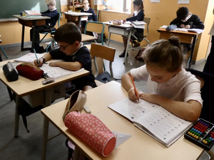 CE CM à l'école privée de Bais